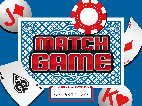 Poker Match Pull-Tab Card Front