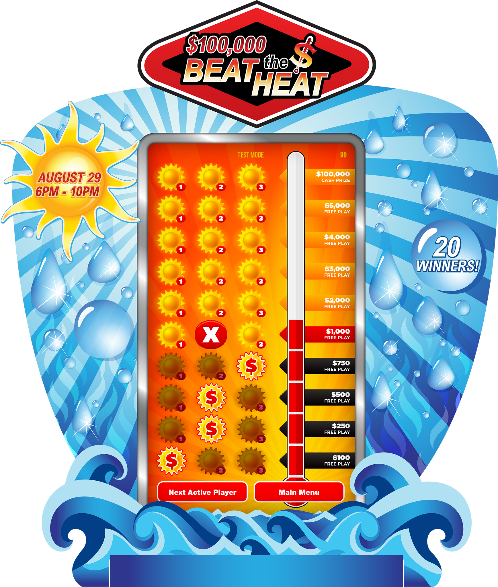 Beat the Heat 80-inch electronic Game Board Promotion