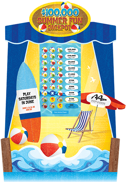 Summer Fun Jackpot e-Game Board