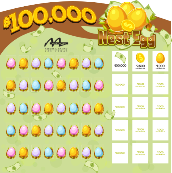 100K Nest Egg Game Board