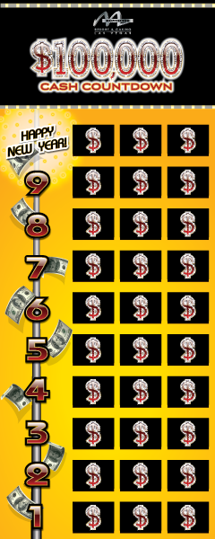 Countdown to Cash Game Board