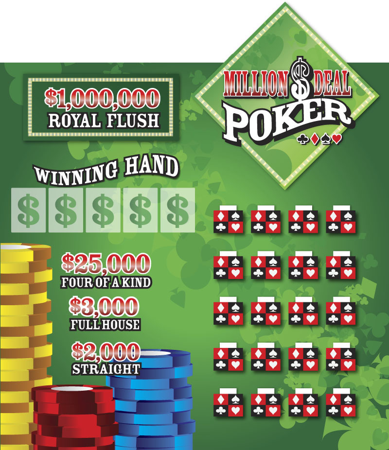 Million Dollar Poker Deal Game Board