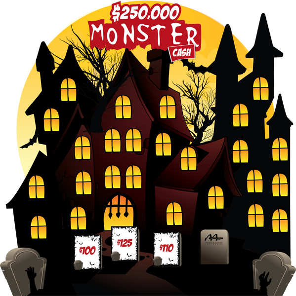 Monster Cash Haunted House Game Board