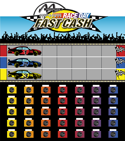 Race Day Fast Cash Game Board