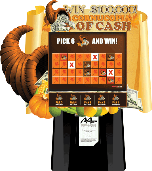 Cornucopia of Cash Video Scratch and Win