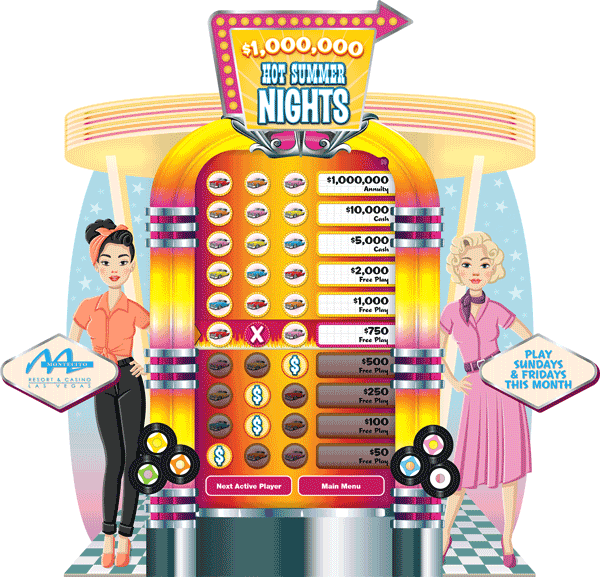 Hot Summer Nights electronic Game Board Promotion