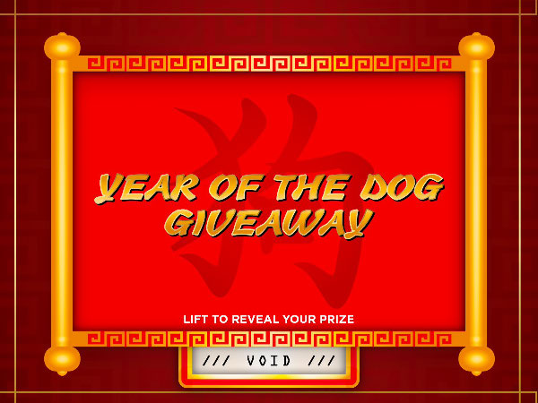 Year of the Dog Pull-Tab Card