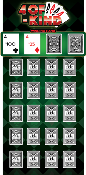 Poker 4 of a Kind Game Board