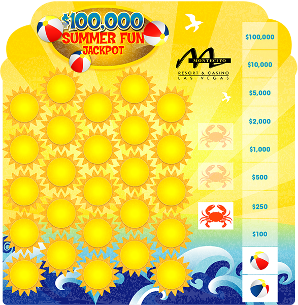 Summer Fun Jackpot Game Board