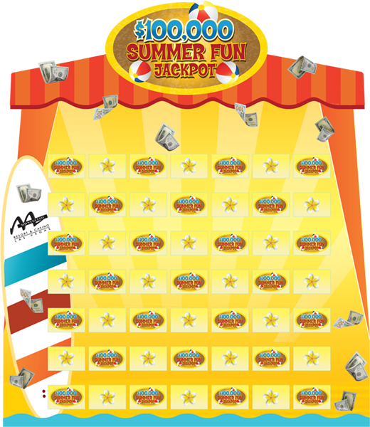 Summer Fun Jackpot Game Board