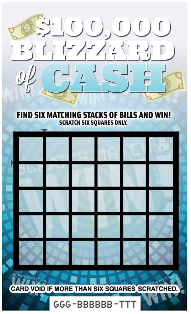 Blizzard of Cash Scratch Card