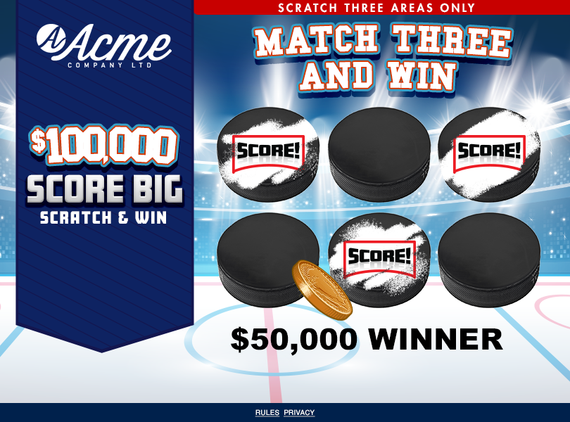 Grand Slam Scratch & Win Game