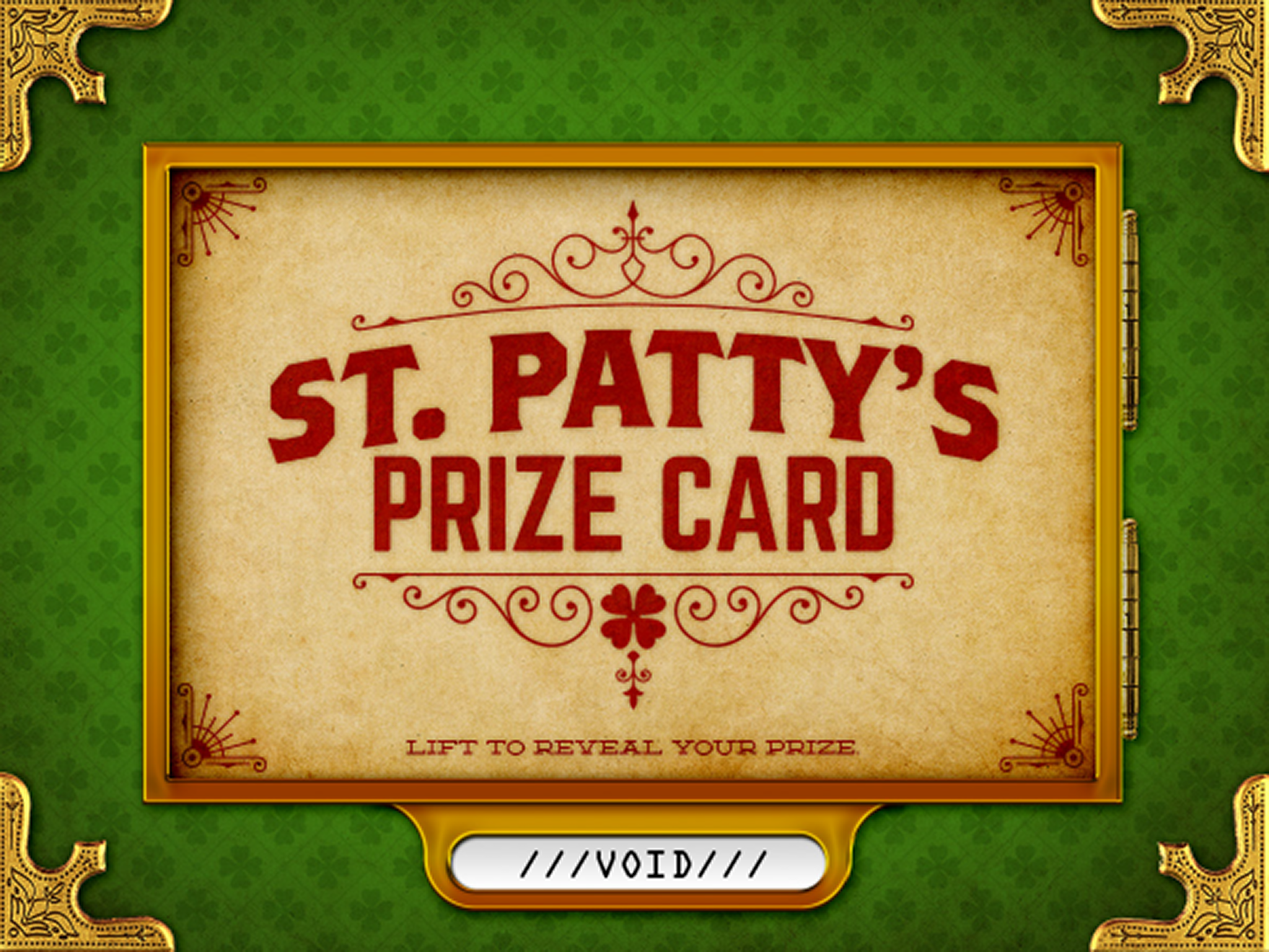 St. Paddy's Day Pull-Tab Card