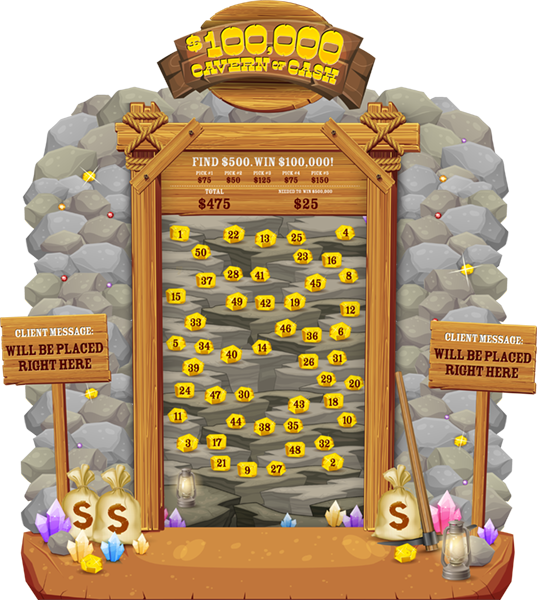Cavern of Cash e-Game Board