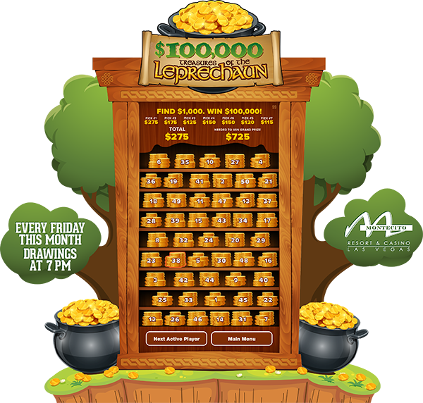 Treasures of the Leprechaun electronic Game Board Promotion
