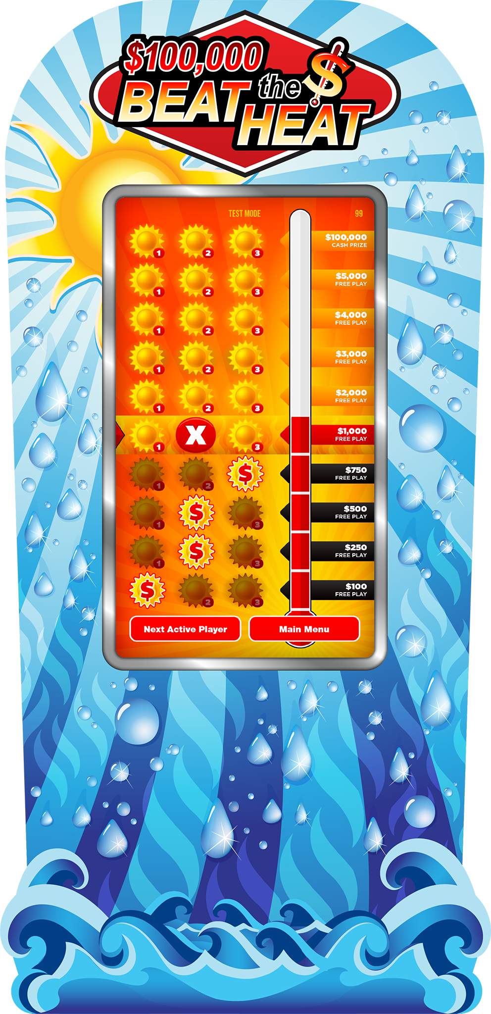 Beat the Heat 50-inch e-Game Board