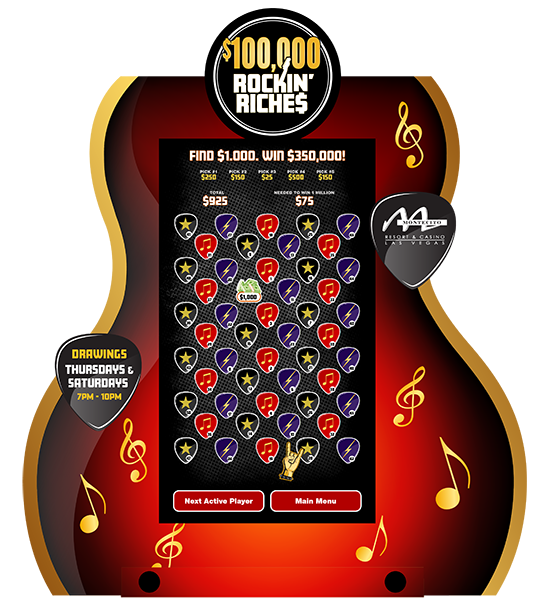 Rockin Riches e-Game Board