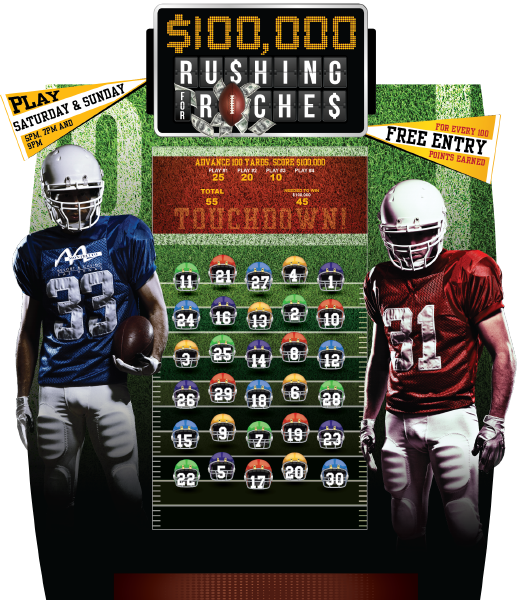 Rushing for Riches Football Promotion