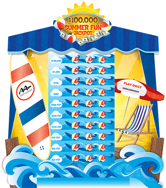 Summer Fun Jackpot e-Game Board