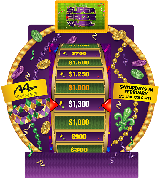 Mardi Gras Super Prize Wheel - Virtual