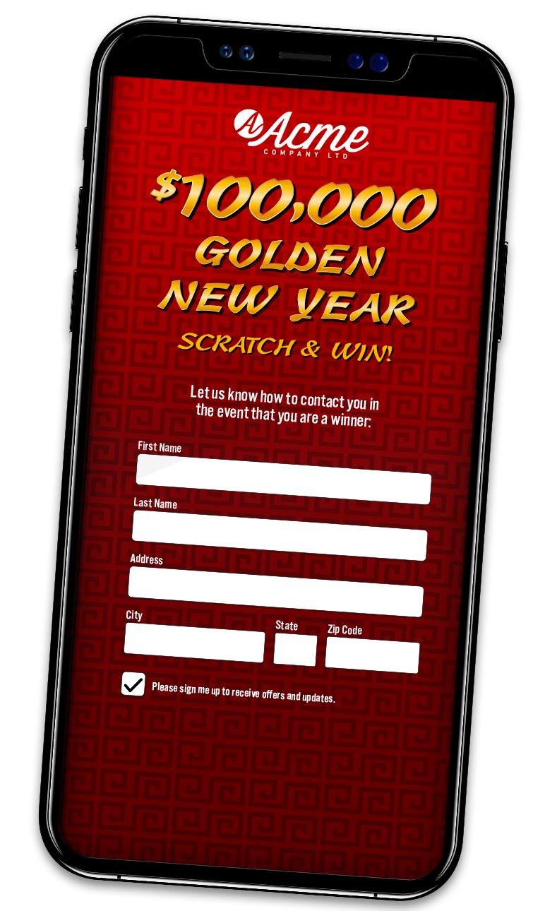 Lunar New Year Scratch & Win Game