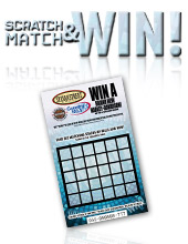 Customizable Blue Scratch & Win