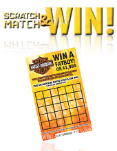 Customizable Orange Scratch & Win