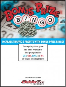 bingo promotion idea - bonus prize bingo