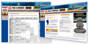 online basketball bracket promotion