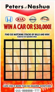 scratch card promotion