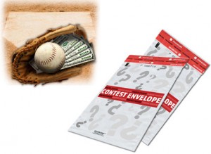 baseball contest idea - lucky envelopes