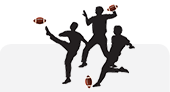 sports promotion ideas - pass, punt, kick