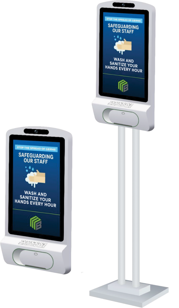 hand sanitizer kiosk display